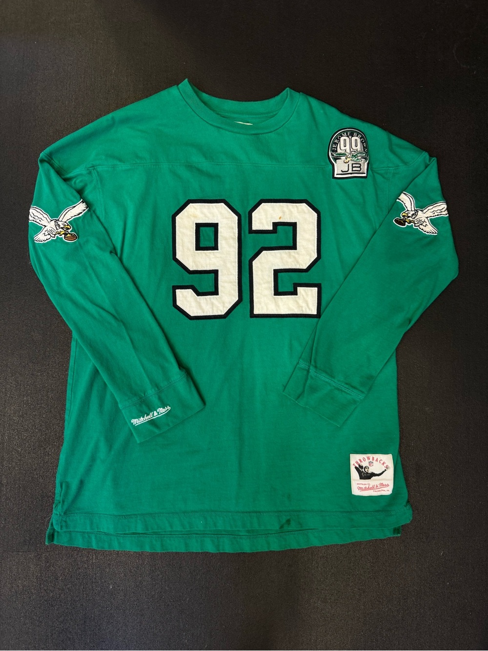 Mitchell & Ness Green Long Sleeve '92 Team Jersey
